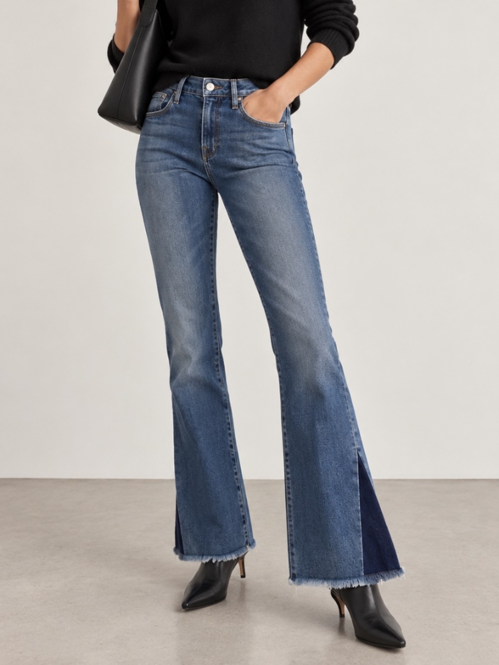 Frame Denim Jeans Women's Size 25 Le Crop Mini Boot Flare Release Hem